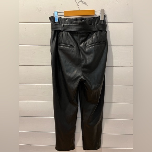 🖤 Dynamite high-waisted black faux leather pants, size 4. - Picture 6 of 7